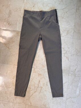 Zara XL Brown and Black Glen Plaid Trousers